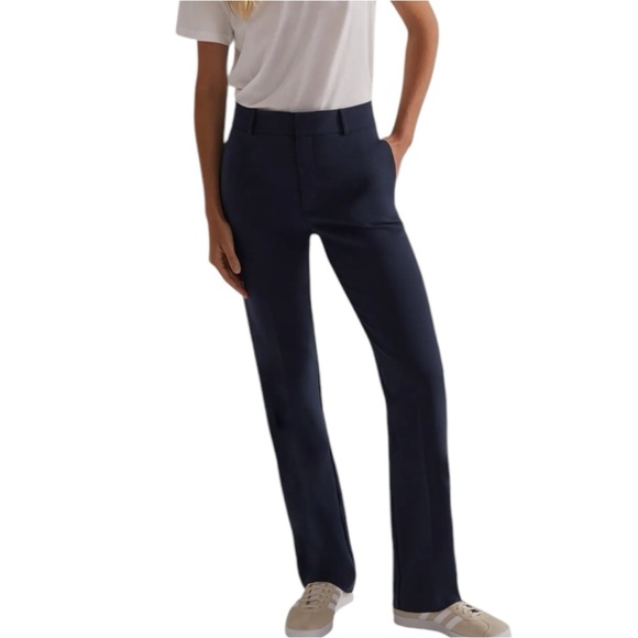 Favorite Daughter The Kelly Slim Fit Pants 14 Navy Blue - Picture 1 of 12